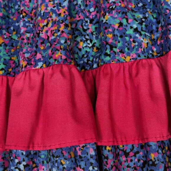 Vintage Square Up Fashions Skirt Womens L Square Dance Ruffle Western 80s USA - Picture 6 of 10